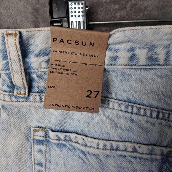 Pacsun Parker Extreme Baggy Women's Size 27 Wide Leg Longer Length NWT - Picture 5 of 8